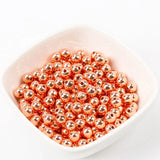 Round Plastic Beads 8mm Metallic Copper 50/pk