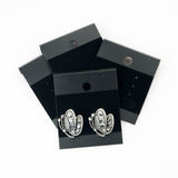 Boucles d'oreilles Cartes 2.5" Black Velvet 50/pk