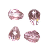 K9 Glass Teardrop Beads 8x6mm Rosaline 10/pk