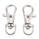 1 1/2" Nickel Key Ring Swivel Clip 10/pk