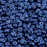Tchèque Miniduo Perles 8g Métallisé Daim Bleu