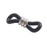 Eye Glass Holder Black/Stainless Steel Bead 10/pk