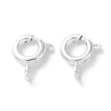 Spring Ring Clasp 6mm Silver 10/pk