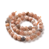Moonstone & Sunstone Beads 10mm Round (Natural) 15-16" Strand