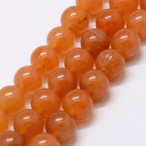Red Aventurine Beads 6mm Round Grade A (Natural) 15-16" Strand