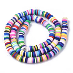Polymer Clay Heishi Beads, Standard Mix 15-16" Strand