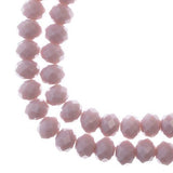 Crystal Lane Rondelle 6x8mm Violet Clair Opaque 58/Brin