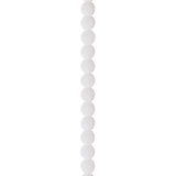 Czech Glass Beads 4mm Round Velvet White 46/Strand