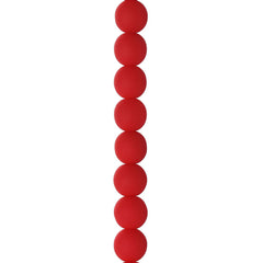 Czech Glass Beads 6mm Round Velvet Cherry 30/Strand
