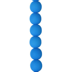 Czech Glass Beads 8mm Round Velvet Turquoise 23/Strand