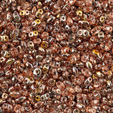 Matubo Czech Miniduo Beads Crystal Capri Gold 13g