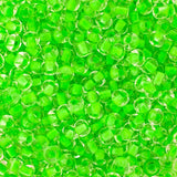 6/0 Czech Seed Beads #096 C/L Neon Green 22g