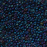 8/0 Perles de rocailles tchèques #1611V Opaque Navy Iris 22g