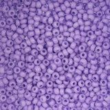 8/0 Perles de rocailles tchèques #1704V Solgel Dyed Chalk Purple 22g