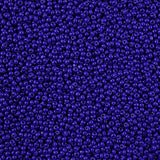 11/0 Czech Cut Seed Beads #37062 Opaque Royal Blue 13g
