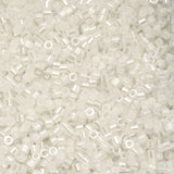 11/0 Cylin Beads #1015 White AB Lined 25g Bag