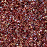 11/0 Cylin Beads #1018 Red Gold Luster 25g Bag
