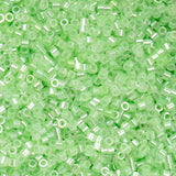 11/0 Cylin Beads #1029 Light Crystal Green Ceylon 25g Bag