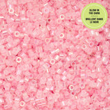 11/0 Cylin Beads #1117 Glow In Dark AB Pink 25g Bag