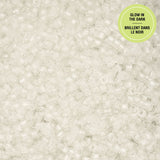 11/0 Cylin Beads #1136 Glow In Dark White / Sky Blue 25g Bag