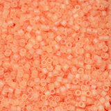 11/0 Cylin Beads #1194 Matte Macaron AB Tangerine 25g Bag