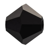 4mm Jet Preciosa Bicone Chacun