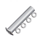 Nickel 4 Strand Slide Clasp 1/pk