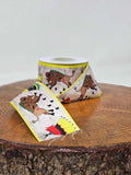 Printed Ribbon 2" Ledger Bison Birch - Per Yard