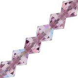 Preciosa Bicone 3mm Light Amethyst AB 5" Strand
