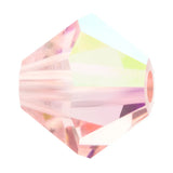 Preciosa Bicone 4mm Light Rose AB 144/Bag