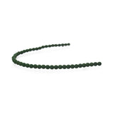Czech Glass Beads 4mm Round Velvet Dark Green 46/Strand