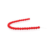 Czech Glass Beads 6mm Round Velvet Cherry 30/Strand