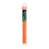 8/0 Czech Seed Beads #165 Crystal C/L Neon Orange 22g