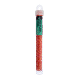 8/0 Czech Seed Beads #191 Colour Lined Yellow/Coral Terra 22g
