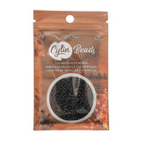 11/0 Cylin Beads #1035 Black Matte 25g Bag