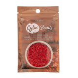 11/0 Cylin Beads #1055 Opaque Red 25g Bag
