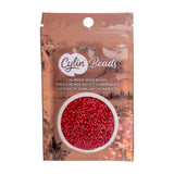 11/0 Cylin Beads #1211 Matte Red 25g Bag