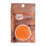 11/0 Cylin Beads #1218 Matte Mandarin Silk 25g Bag