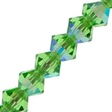 3mm Péridot AB Preciosa Toupie 5" Brin