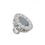 Magnetic Rhinestone Clasp 12mm Silver 1/pk