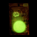 11/0 Cylin Beads #1142 Glow In Dark Yellow 25g Bag
