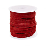 Suede Lace 5mm Red 10m Spool