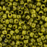 6/0 Toho Seed Beads #Y319 Op Dandelion Picasso 8-9g Vial