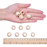 Wood Round Beads 20mm Raw 10/pk