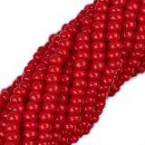 Perles de rocaille tchèques 11/0 #34913 Opaque Medium Red 12 Strand Hank