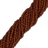 11/0 Czech Charlottes #13600 Opaque Brun clair 12 fils/écheveau