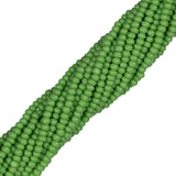 11/0 Czech Charlottes #53230 Opaque Vert Clair 12str/Hank