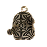 Breloque en métal émaillé pingouin 7/8" 5/pk