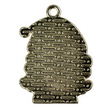 Breloque en métal émaillé Père Noël 1" 5/pk