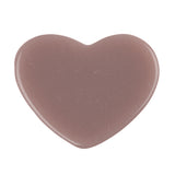 Resin Cabochons, Heart 22mm Matte Dark Mauve 10/pk